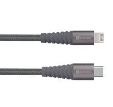 Кабели для зарядки, компьютерные разъемы и переходники skross 2.700273 кабель с разъемами Lightning 2 m Серый