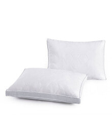 UNIKOME 2 Pack Medium Density Goose Feather Gusset Pillows, Standard