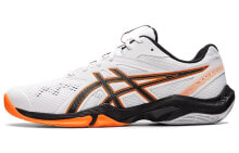 Asics Gel-Blade 8 刀锋8 低帮羽毛球鞋 白橘 / Кроссовки Asics Gel-Blade 8 8 1071A066-100