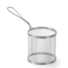 Miniature basket for fried snacks, stainless steel dia. 90mm height 90mm - Hendi 426449