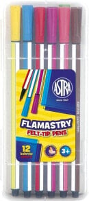 Фломастеры для рисования для детей Astra Hexagonal felt-tip pens 12 colors (314115001)
