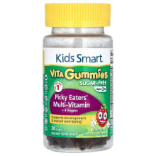 Kids Smart® Vita Gummies, Picky Eaters' Multi-Vitamin + 4 Veggies, Ages 3+, Citrus Berry, 30 Gummies