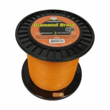 Momoi Diamond Braid Generation III Fishing Line 8X - Orange - 50lb - 3000 yards