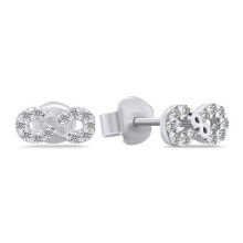 Ювелирные серьги Original silver Infinity EA510W earrings