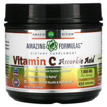 Витамин С Amazing Nutrition, Витамин C аскорбиновая кислота, 1000 мг, 454 г (1 фунт)