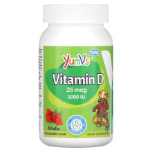 Витамин Д Yum-Vs, Витамин D, со вкусом малины, 1000 МЕ, 60 желейных мишек