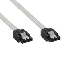 Компьютерные кабели и коннекторы InLine 27305R кабель SATA 0,5 m Прозрачный