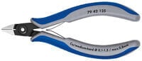 KNIPEX 79 42 125 - Diagonal pliers - Chromium-vanadium steel - Plastic - Blue - Grey - 125 mm - 58 g