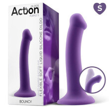 Bouncy Liquid Silicone Dildo Hiper Flexible 6.5 - 16.5 cm Size S Purple