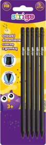 Black graphite pencils for children