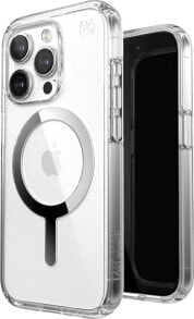 Speck Speck Presidio Perfect-Clear MagSafe - Etui iPhone 15 Pro (Clear / Chrome Finish / Serene Silver)