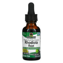 Растительные экстракты и настойки nature's Answer, Rhodiola Root, Standardized Fluid Extract, Alcohol-Free, 1 fl oz (30 ml)
