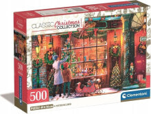 Купить пазлы для детей Clementoni: Clementoni CLE puzzle 500 Compact ChristmasOld Toy Shop 35567