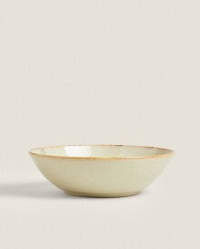 Floral stoneware bowl