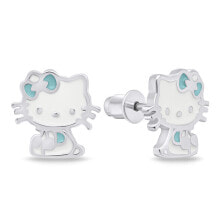Ювелирные серьги Playful silver earrings Cats EA706W
