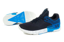 Мужская спортивная обувь для бега Мужские кроссовки спортивные для бега черные синие текстильные низкие демисезонные Under Armour 3023007-500