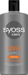 Syoss Men Power Shampoo Освежающий мужской шампунь для нормальных волос  440 мл