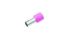 180992 - Wire end sleeve - Tin - Straight - Metallic - Pink - Copper - 0.34 mm²