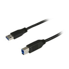 Компьютерные разъемы и переходники synergy 21 S215303 USB кабель 5 m 3.2 Gen 1 (3.1 Gen 1) USB A USB B Черный