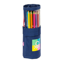 Pencil cases and writing materials for school