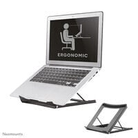 Neomounts foldable laptop stand - Laptop stand - Black - Steel - 25.4 cm (10