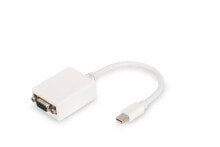 Digitus DB-340407-001-W кабельный разъем/переходник Mini DisplayPort HD15 Белый