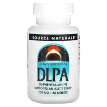 Аминокислоты source Naturals, DLPA (DL-фенилаланин), 750 мг, 60 таблеток