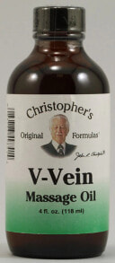 Витамины и БАДы для кожи christophers V-Vein Massage Oil Массажное масло для местного лечения варкозных вен 120 мл