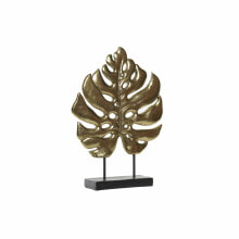 Decorative Figure DKD Home Decor 25,5 x 6 x 34 cm Black Golden Tropical Leaf of a plant