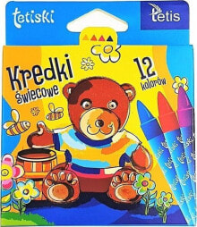 Цветные карандаши для рисования для детей tetis Kredki tetiski świecowe A&#039;12 - KT015-AB