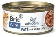 Влажные корма для кошек BRIT Care Cat Beef Pate&Olives Beef with Olive 70 g