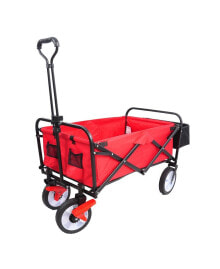 Simplie Fun folding Station Wagon Garden Shopping Atv With Back Frame And Retractable Handle