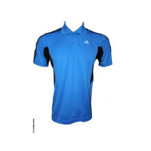 Мужские спортивные футболки Мужская спортивная футболка поло голубая Adidas 365 Polo