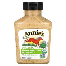 Аннис Натуралс, органический продукт, горчица с хреном, 255 г (9 унций)