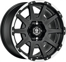Колесный диск литой Sparco Dakar matt black lip polished + rivets 7.5x17 ET20 - LK5/114.3 ML73.1