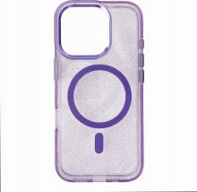 Hurtel Etui Glitter Case MagSafe na iPhone 16 Pro - fioletowe z brokatem