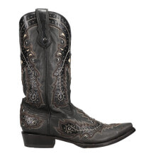 Купить мужские ботинки Corral Boots: Corral Boots Mn Black Overlay & Embroidery & Studs Snip Toe Cowboy Mens Black C