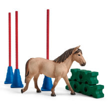 Детские игровые наборы и фигурки из дерева игровой набор Schleich Препятствия для конкура с лошадью 42483