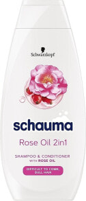 2in1 Shampoo-Conditioner mit Rosenöl - Schwarzkopf Schauma Silk Comb Shampoo&Conditioner Rose Oil