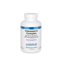 Витамин C Douglas Laboratories Chelated-C Complex  Витамин С с цитрусовыми биофлавоноидами 100 вегетарианских капсул