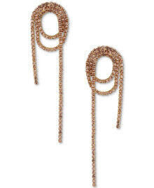 Купить серьги lonna & lilly: Gold-Tone Color Pavé Loop Statement Earrings