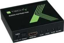 Techly HDMI AV signal transmission system - Toslink black (025756)