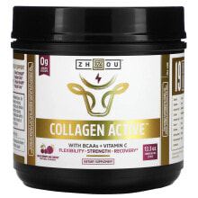 Коллаген жоу Нутришн, Collagen Active, черная ягода и вишня, 378 г (13,3 унции)