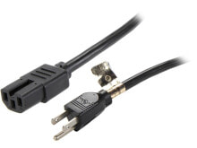 Купить компьютерные кабели и коннекторы Tripp Lite: Tripp Lite Heavy-Duty Power Cord, 15A, 14AWG (NEMA 5-15P to IEC-320-C15), 4-ft.