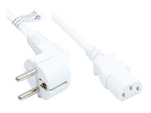 Аксессуары для сетевого оборудования Alcasa P0130-W025 кабель питания Белый 2,5 m CEE7/7 IEC C13