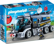Детские игровые наборы и фигурки из дерева конструктор Playmobil City Action 9360 Тактическое подразделение грузовик