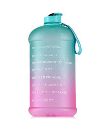 Zulay Kitchen motivational Time Reader Water Bottle – With Flip Cap & Strap