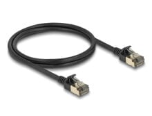 RJ45 Netzwerkkabel Cat.8.1 F/FTP Slim Pro 1 m schwarz
