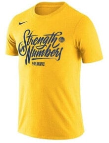 812863-728 Mens Nike NBA GSW Playoffs Bound Team Mantra Dri-FIT T-Shirt купить онлайн