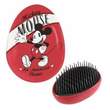 Detangling Hairbrush Disney Red Mickey Mouse 7 x 9 x 4 cm